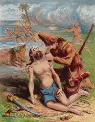 Illustration für Robinson Crusoe
